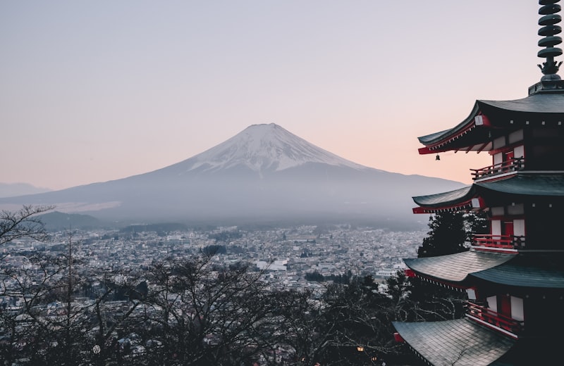 Mount Fuji with Chureito pagoda